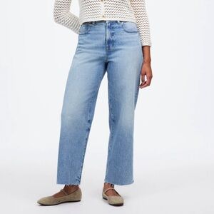 Madewell The Curvy Perfect Vintage Wide-Leg Crop Jean Womens Size 31